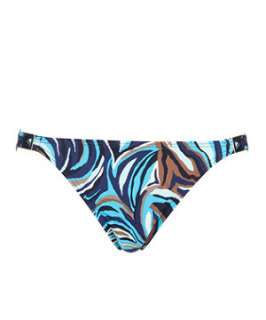 Navy (Blue) Blue Swirl Camo Bikini Bottoms  232354741  New Look