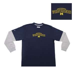 Michigan Wolverines NCAA Danger Youth Tee (Navy) (X Large)  