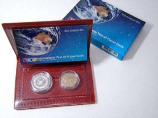 2008 ROYAL AUSTRALIAN MINT (2) COIN PROOF SET PLANET EARTH