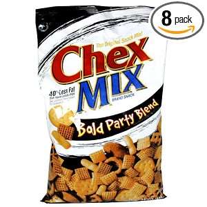 Chex Mix Chex Snack Mix, Bold Party Blend, 15 Ounce Bags (Pack of 8)