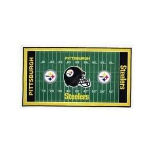  NFL Pittsburgh Steelers XL Football Field Mat *SALE 