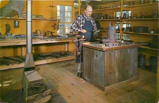 MA STURBRIDGE TINSMITH AT WORK OCCUPATION MAILED 1962 R62657  