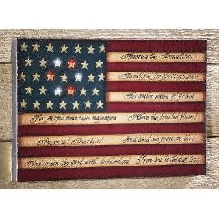   Patriotic Fourth of July American Flag Window Silhouette Decoration