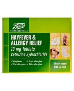 Boots Hayfever and Allergy Relief   30 Tablets   Boots