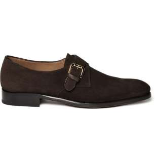 Ralph Lauren  Suede Monk Strap Shoes  MR PORTER