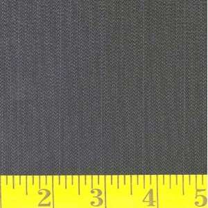  60 Wide Italian Wool Suiting Charcoal Pinstripe Fabric 