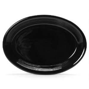   in. x 9.75 in. Oval Platter Coupe   Black   6 pcs