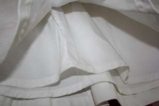 New Banana Republic White Skirt Womens 4 Cotton Lined A Line Flare 