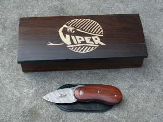 VIPER DROP COCOBOLO Damastmesser Taschenmesser Tecnocut  