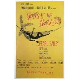  House Of Flowers Poster Broadway Theater Play 14x22