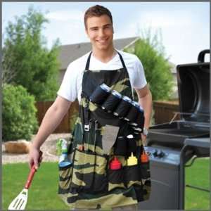   Sergeant Apron With Built In Beer Belt 6 Pack Holster 
