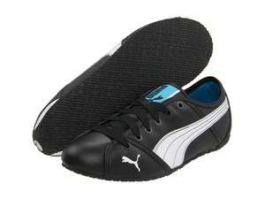 PUMA Style Cat BLACK White Fashion Sneakers Flats Shoes Womens Leather 