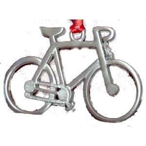 Road Bike with Wreath Christmas Ornament  Sports 