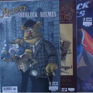  Muppet Sherlock Holmes Comics #1 #2 #3 First Printing 