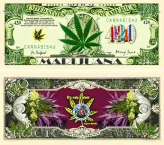 HAUNTED $ 420 pot grass hemp marijuana bill witch spell  