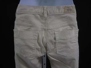 LEVIS Pale Yellow Denim Jeans Pants Sz 27  