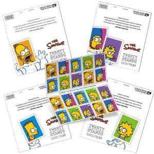  Simpsons Stamps Set of 4 Different Booklets US Stamps 4399 