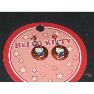  Red Hello Kitty Button Earrings Toys & Games