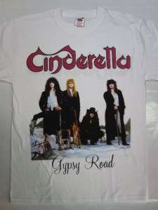CINDERELLA   GYPSY ROAD/LONG COLD WINTER WHITE T SHIRT  