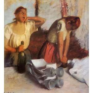   Edgar Degas   24 x 26 inches   Laundry Girls Ironing 1