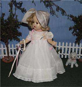 13 1930S MADAME ALEXANDER LITTLE BO PEEP~ORIGINAL OUTFIT WITH LAMB 