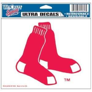 Boston Red Sox Socks Inside Cling Decal (Car / Auto)  