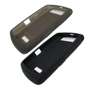 Black and Smoke Gray Silicone Skin Cover Case for Blackberry 9530 9500 