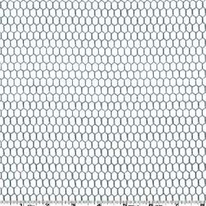  45 Wide Timeless Treasures Chicken Wire White Fabric By 