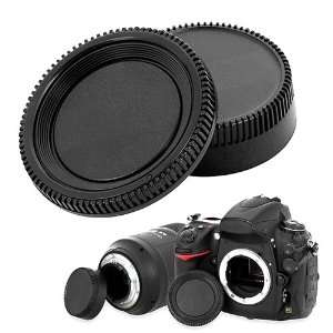 Camera Body Cap and Rear Lens Cover Cap for Nikon