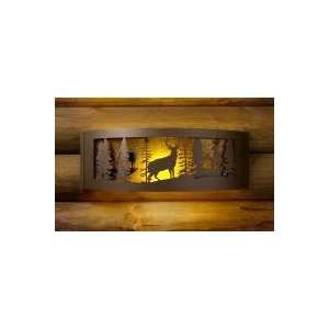  Metal Wall Sconce   30 in Whitetail 3D Sconce