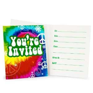   Creative Converting Tie Dye Fun Invitations (8 count) 