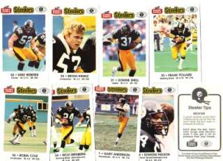 1986 Pittsburgh Steelers Police Complete Set (16)  