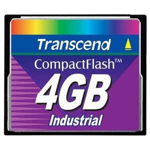   Compact Flash Card   Transcend 4GB CF Industrial Compact Flash Card