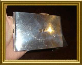    Sterling Silver (Peru Esterlina 925) & Gold Compact & Cigarette Case