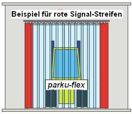 B1,50 x H2,00m PVC Streifen Lamellen Vorhang Bausatz  