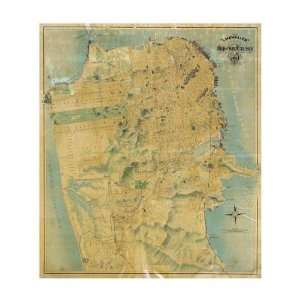     The chevalier Map Of San Francisco, 1911 Giclee