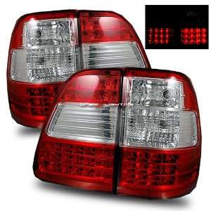    98 05 Toyota Land Cruiser LED Tail Lights   Red Crystal Automotive