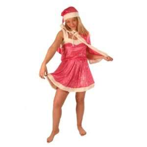  Pams Ladies Pink Santa Fancy Dress Costume Toys & Games