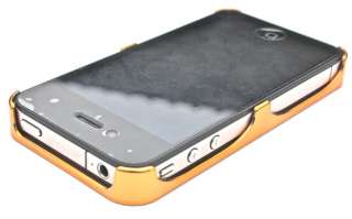 iPhone 4 g Designer LEO LOOK Cover gold rahmen strass bling hülle 