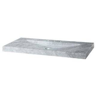 Xylem SVT480WT 48 Inch Stone Vanity Top with Integrated Bowl, Carrera 