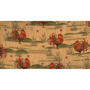  Quilting Treasures Country Charm Roosters Farmland 