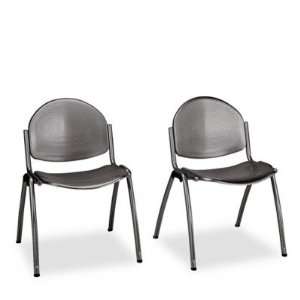  Echo Stack Chairs   Perforated Seat/Back, Powder Coated 