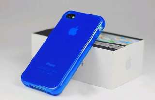 Belkin iPhone 4 Schutzhülle Cover Hülle Gummi Blau NEU  