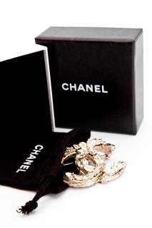 CHANEL Brosche goldfarben  