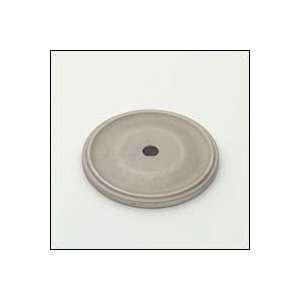   Backplate   Round backplate with grooved edge 1 1/2   Weathered Nickel