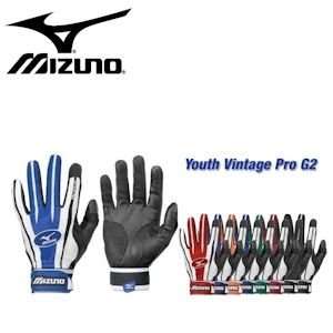  Mizuno Youth Vintage Pro G2 Batting Gloves   Royal   YM 