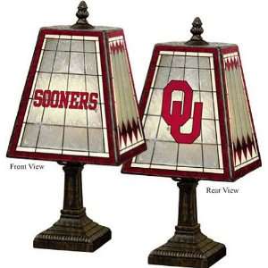   Collection Hnd pntd Sports Table Lamp 14.5hx7.5sqr Oklahoma Home