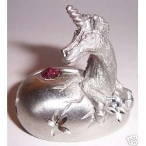    Spoontiques Pewter   Unicorn Hatching from Egg 