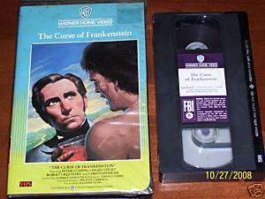 The Curse of Frankenstein Very Rare Vhs Peter Cushing  