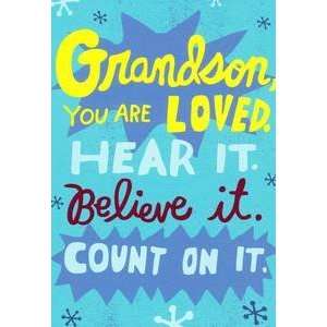    Birthday Greeting Card for Grandson You Are Loved 